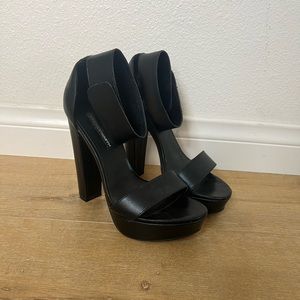 Platform chunky heels